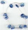 1 10x12mm Blueberry Quartz Faceted Oval Drop